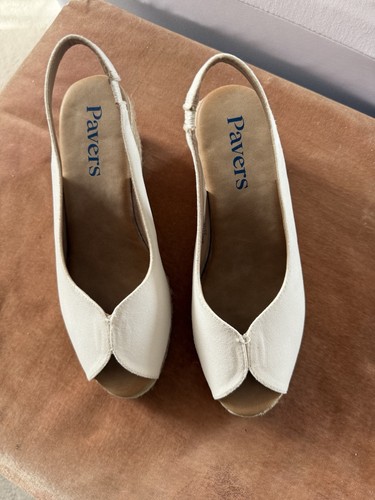 Pavers white peep toe - pavers,