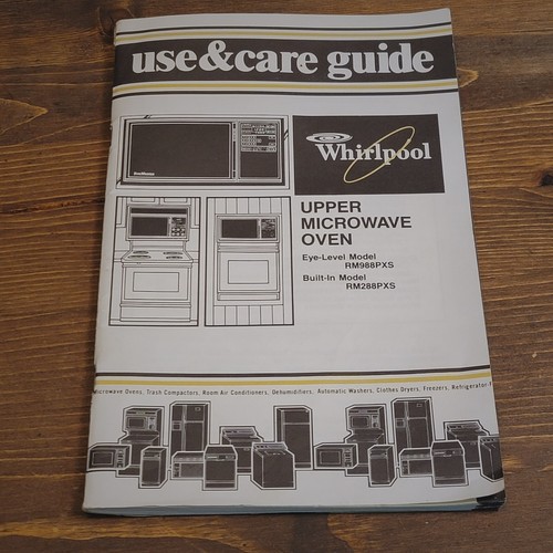 Whirlpool manual microwave - whirlpool,