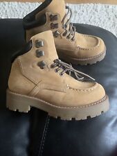 vagabond  tan leather platform chunky tracking ankle shies size 4