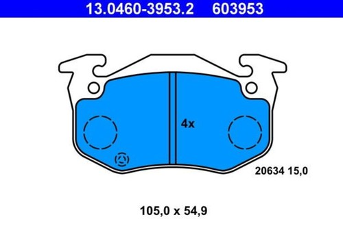 Disc brake pad set ate - brake,