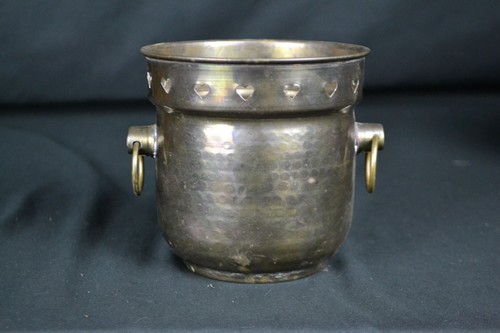 Antique brass planter - brass,