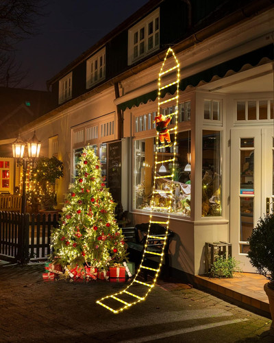 8ft ladder christmas lights - ladder,