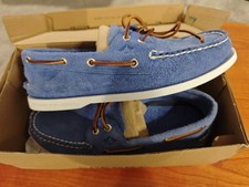 Mens Sperry 2-eye Suede Blue