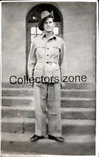 WW2 Lancashire Fusiliers officer India tropical Uniform Slouch Hat Photo 5x3 In