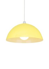 14'' Cream  Metal Dome Dining