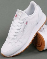 Reebok Classic Leather Trainers White/Gum