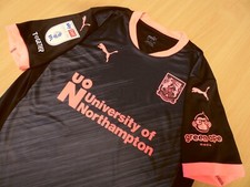 NORTHAMPTON TOWN FC | UNALLOCATED MATCH SHIRT WITH BADGES | 2024-2025 | Size XL