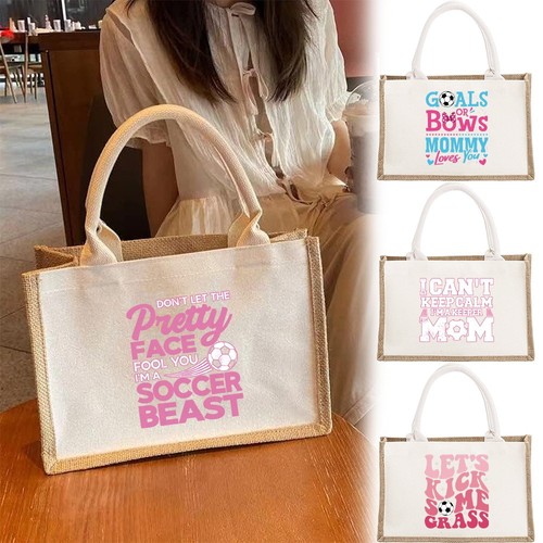 World cup jute burlap tote - cup,