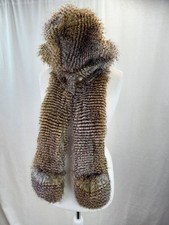 Spirit Hoods Night Owl Limited Edition Faux Fur Pocketed Hood Scarf 