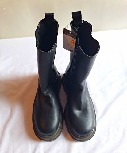 Primark black mid calf chelsea - primark,