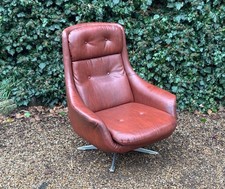 VINTAGE MID CENTURY BURGUNDY