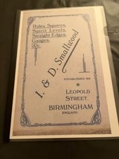 I & D Smallwood Birmingham  Rules, Squares, Levels & Gauges Catalogue 1933  Copy