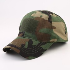 Mens Tactical Operator Visor Cap Military Contractor Army Patch Camo Hat
