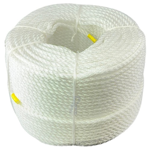 8mm white staplespun rope - white,