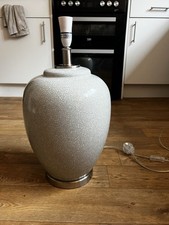 Large Grey Ceramic Table Lamp From Oakland Furniture In Good Condition