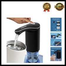 Fast & Whisper-Quiet Water Pump, Rechargeable USB Dispenser for Home & Camping