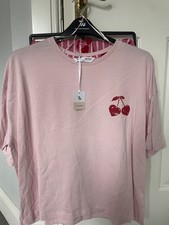 Cherry Print Pink And Red