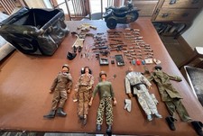 Large Collection Of Vintage Palitoy Action Man Figures, Outfits And Accessories