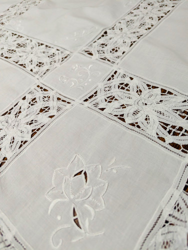 Vintage white square - white,