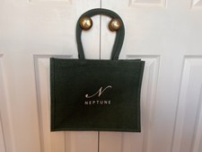 Neptune Jute Green Tote Bag -