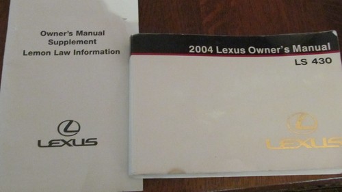 2004 lexus 430 owner - 430, owner's