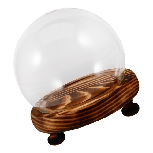 Small glass dome - glass, base