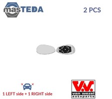 1624831 REAR VIEW MIRROR GLASS PAIR LHD ONLY VAN WEZEL 2PCS FOR FIAT PUNTO