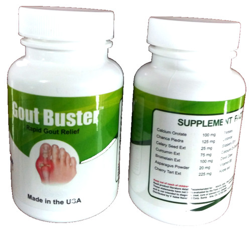Gout buster faster relief - gout,
