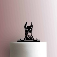 Dobermann Dog - Acrylic Cake
