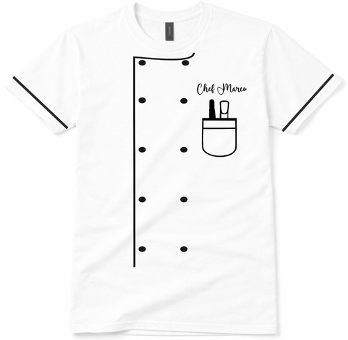 Personalised chef shirt - personalised,