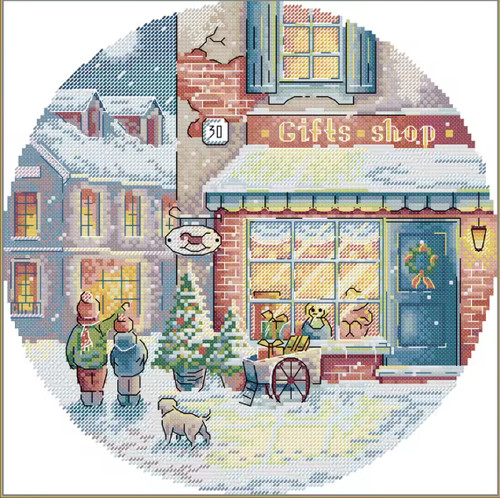 Counted cross stitch kit ct - cross, 14