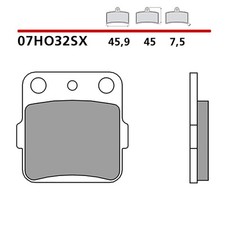 BREMBO BRAKE PAD KIT POST