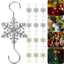 5-50x Metal Snowflake Hooks