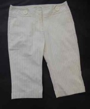 Tara Jarmon cream stripe crops