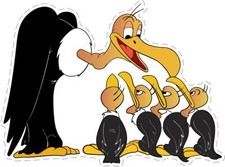 Beaky Buzzard Cartoon Sticker