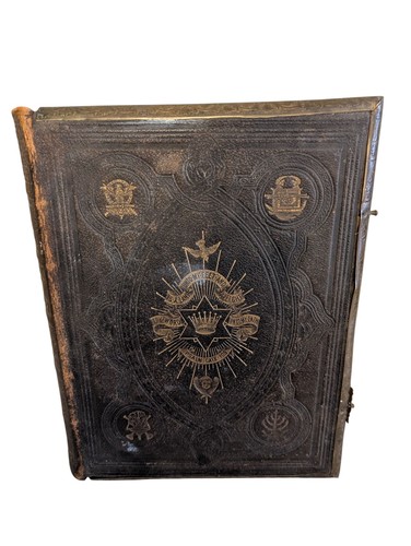 Antique 1800 ornate bible - antique,