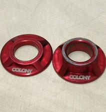 Colony BMX Bike Bottom Bracket Spacers-  Mid BB 19mm Sealed - Red