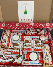 Kinder Bueno Christmas Chocolate Hamper Secret Santa Personalised Gift Birthday
