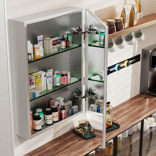 Aluminum medicine cabinet - medicine,