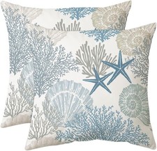 Nautical Coastal Throw Pillow