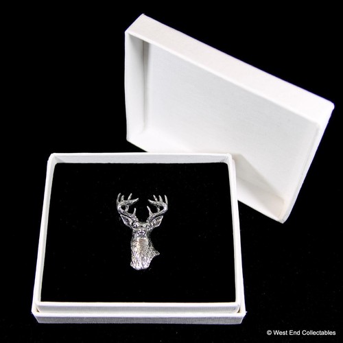 Stag head pewter - head, in