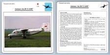 Antonov An-28 "Cash" - Transport - Warplanes Collectors Club Card