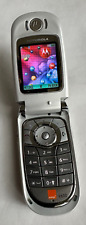 Motorola V600 Silver  flip mobile phone, working. Locked to Orange