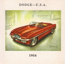 Dodge Fire Arrow Ghia V8 100mph 1954  miniature car image Piet Olyslager