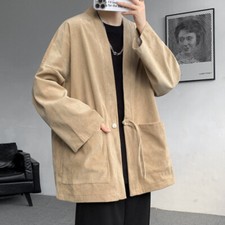 Men casual corduroy kimono - men,