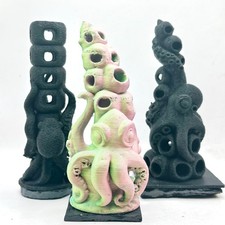 Shrimp Tower Aquarium Decor | Octopus Climbing Ornament | Hideout Cave Nano Fish