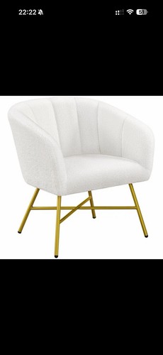 Modern boucle barrel - modern, chair