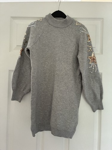 Next girls grey sequin star - girls,