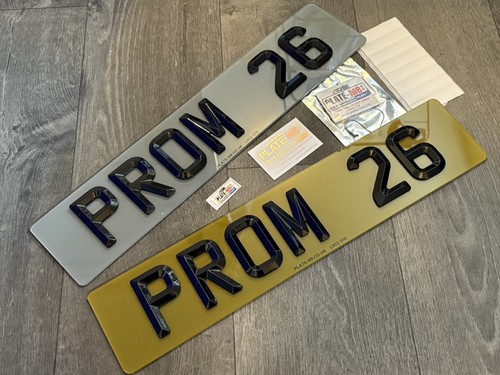 Prom novelty number plates - prom,