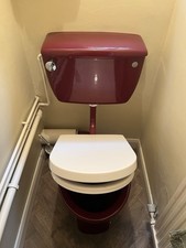 Retro Low Level Toilet Pan and Cistern.